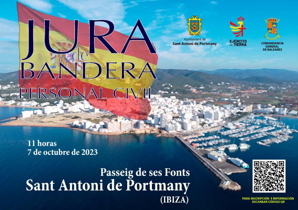  Imatge Els ciutadans poden inscriure’s presencialment a la jura de bandera civil que acollirà Sant Antoni el 7 d’octubre